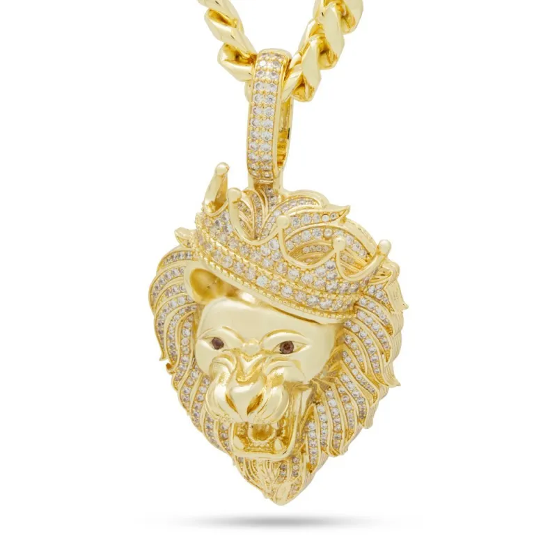 Iced Classic Roaring Lion Necklace sold by King Ice