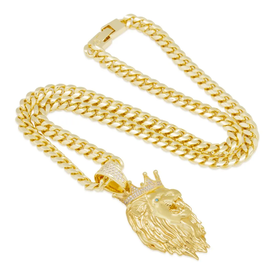 3D Boss Roaring Lion Necklace sold by King Ice product image thumbnail 4