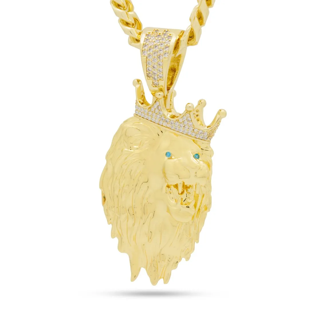 3D Boss Roaring Lion Necklace sold by King Ice