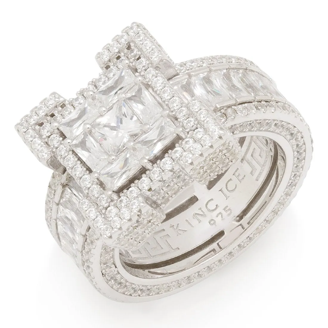 Baguette-Cut Platform Ring sold by King Ice product image thumbnail 5