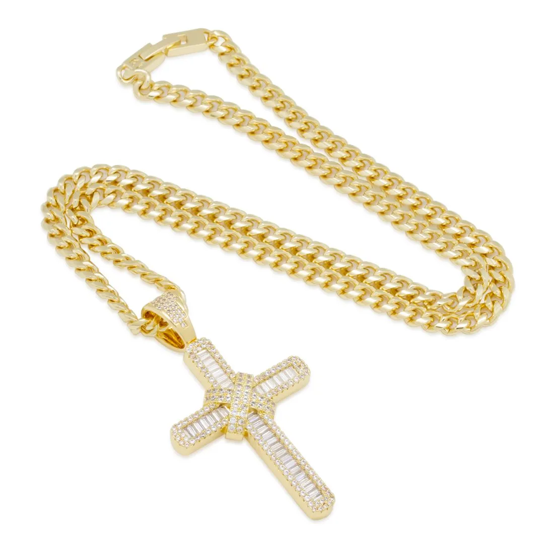 Wrapped Cross Necklace sold by King Ice product image thumbnail 3