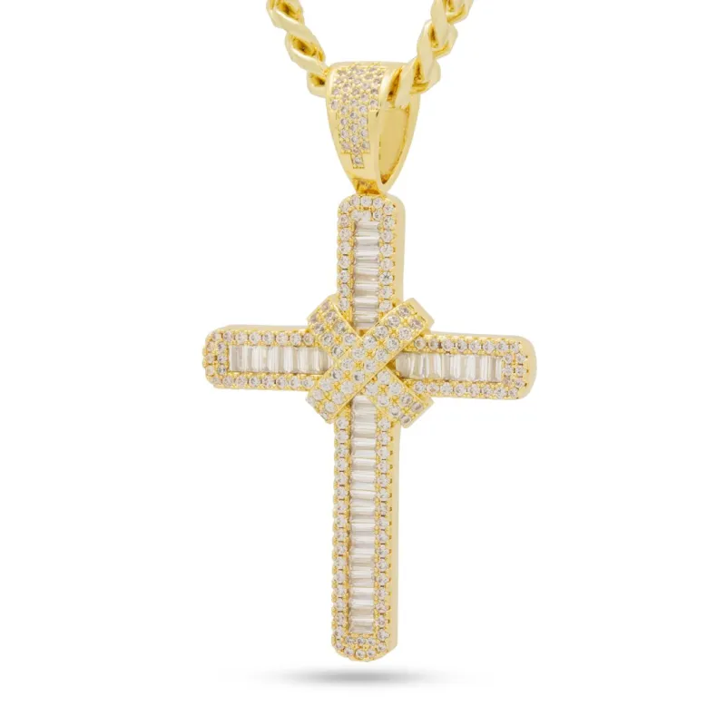 Wrapped Cross Necklace sold by King Ice