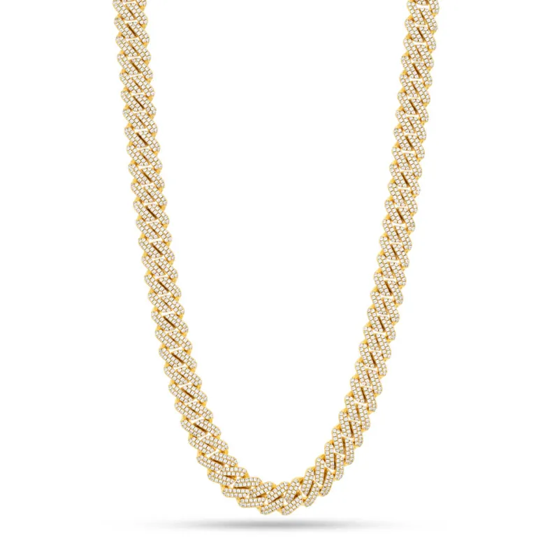 12mm Iced Diamond Cut Miami Cuban Link Chain sold by King Ice