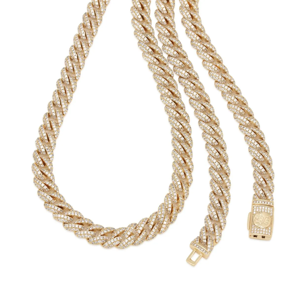 10mm Iced Miami Cuban Link Chain sold by King Ice product image thumbnail 3