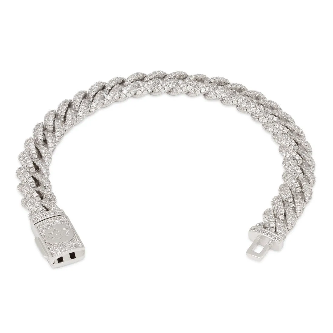 10mm Iced Miami Cuban Link Bracelet sold by King Ice product image thumbnail 5