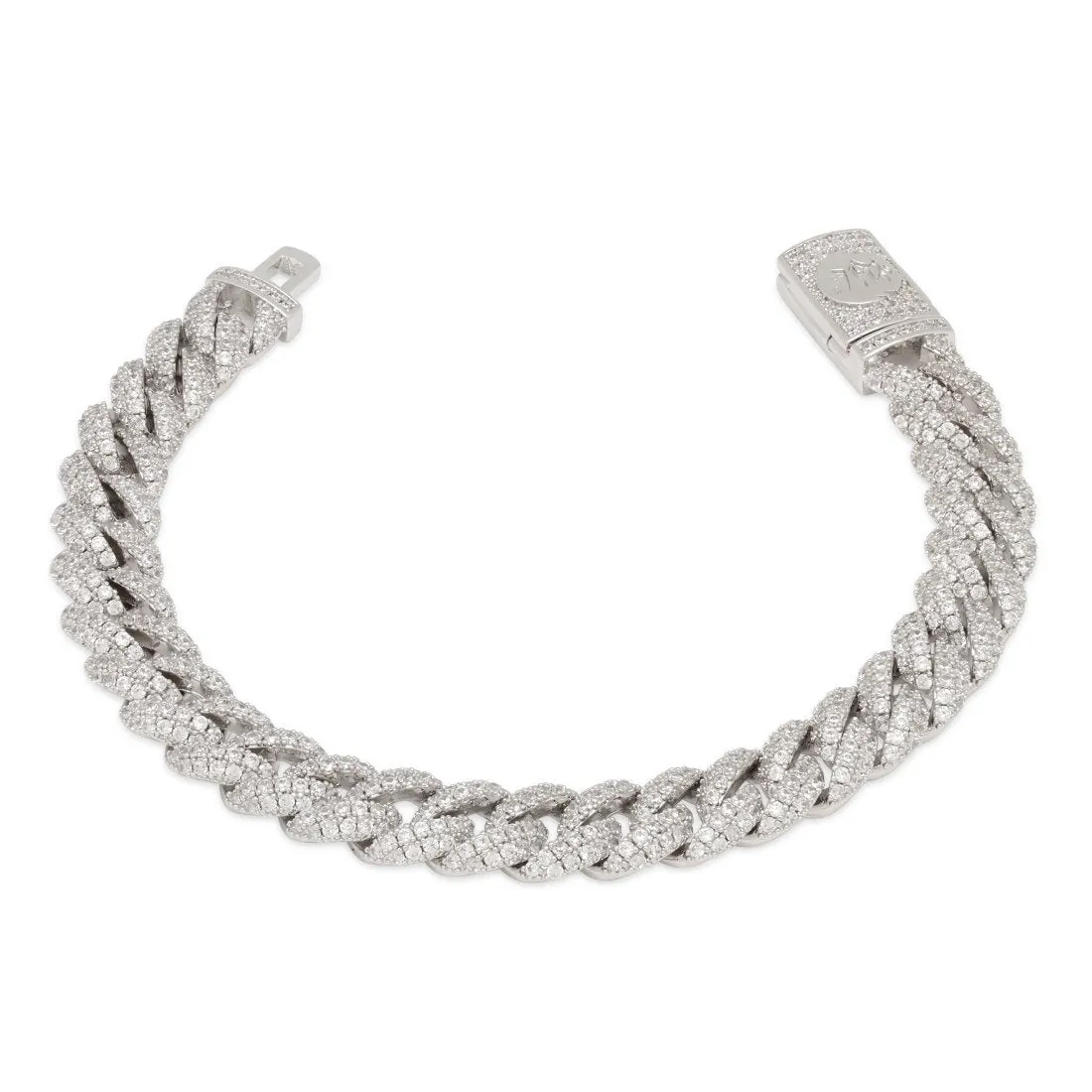 10mm Iced Miami Cuban Link Bracelet sold by King Ice product image thumbnail 4