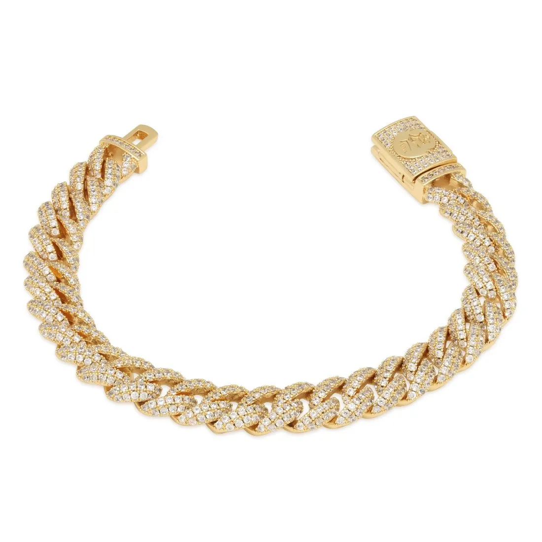 10mm Iced Miami Cuban Link Bracelet sold by King Ice