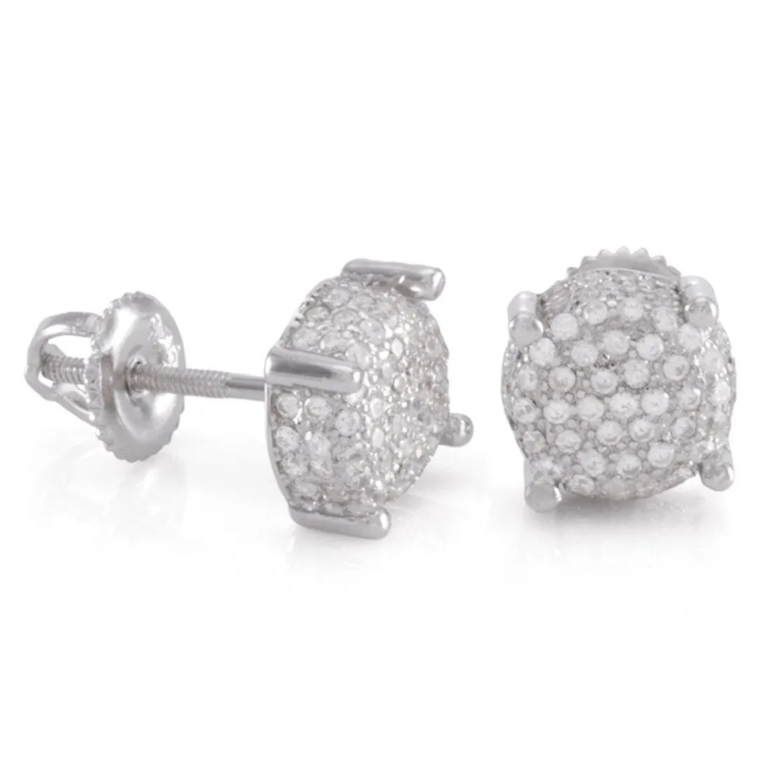 Cluster Stud Earrings sold by King Ice product image thumbnail 2