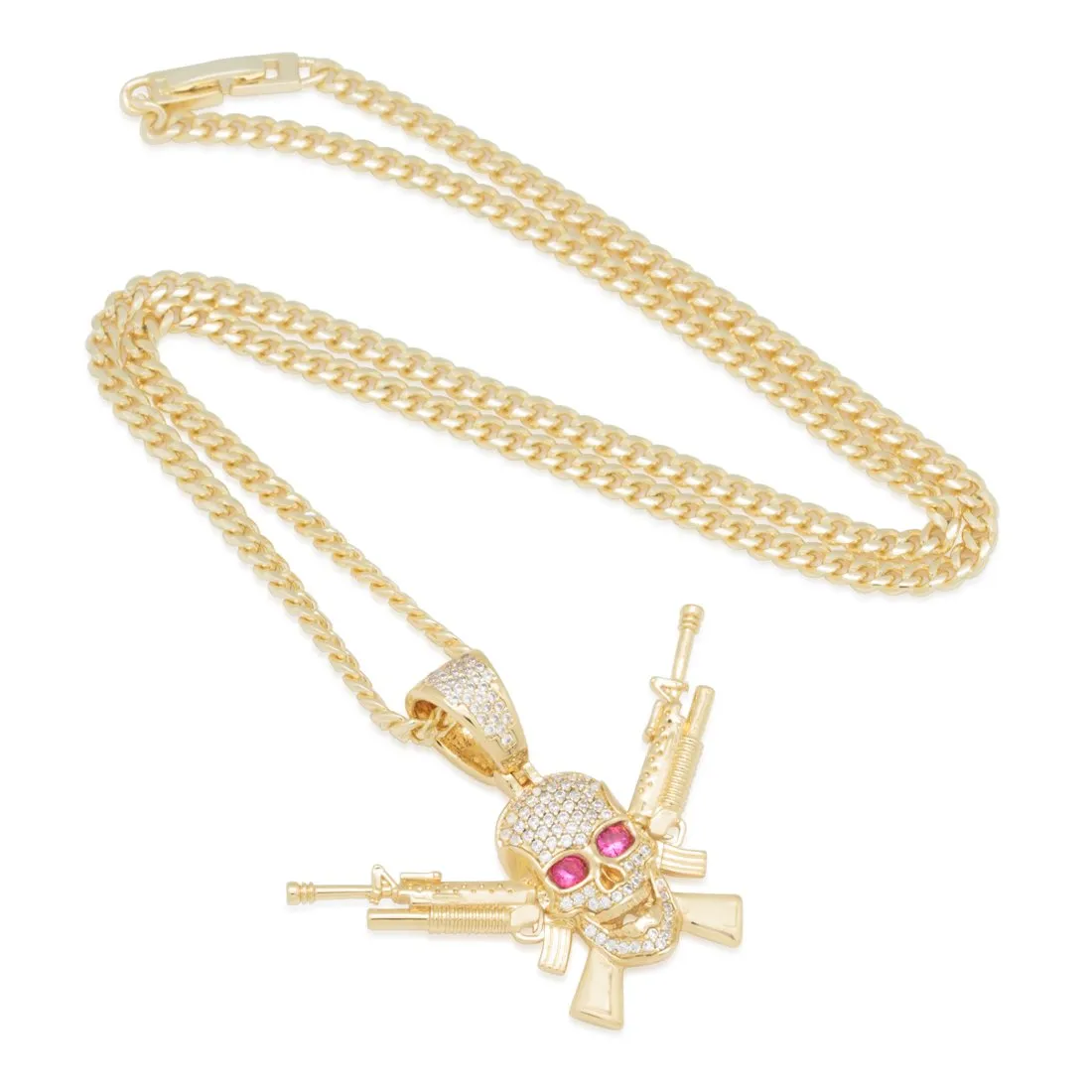 M16 Jolly Roger Necklace sold by King Ice product image thumbnail 3