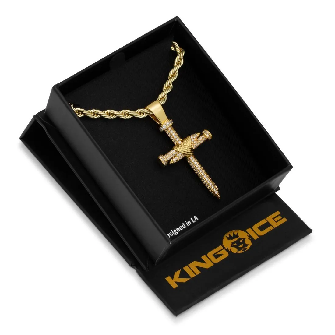 Nail Cross Necklace sold by King Ice product image thumbnail 4