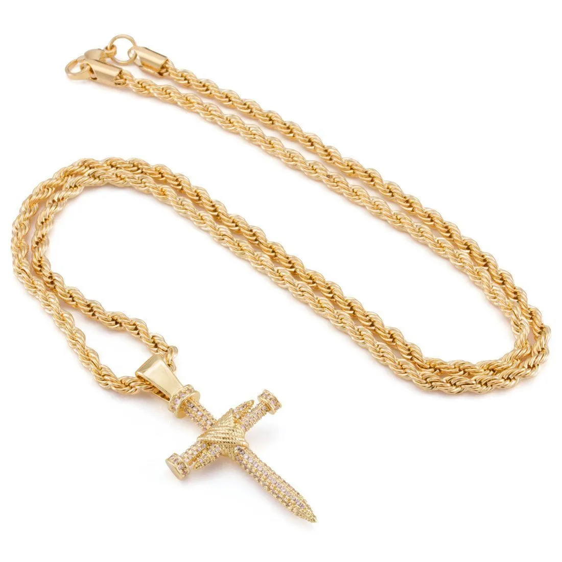 Nail Cross Necklace sold by King Ice product image thumbnail 3