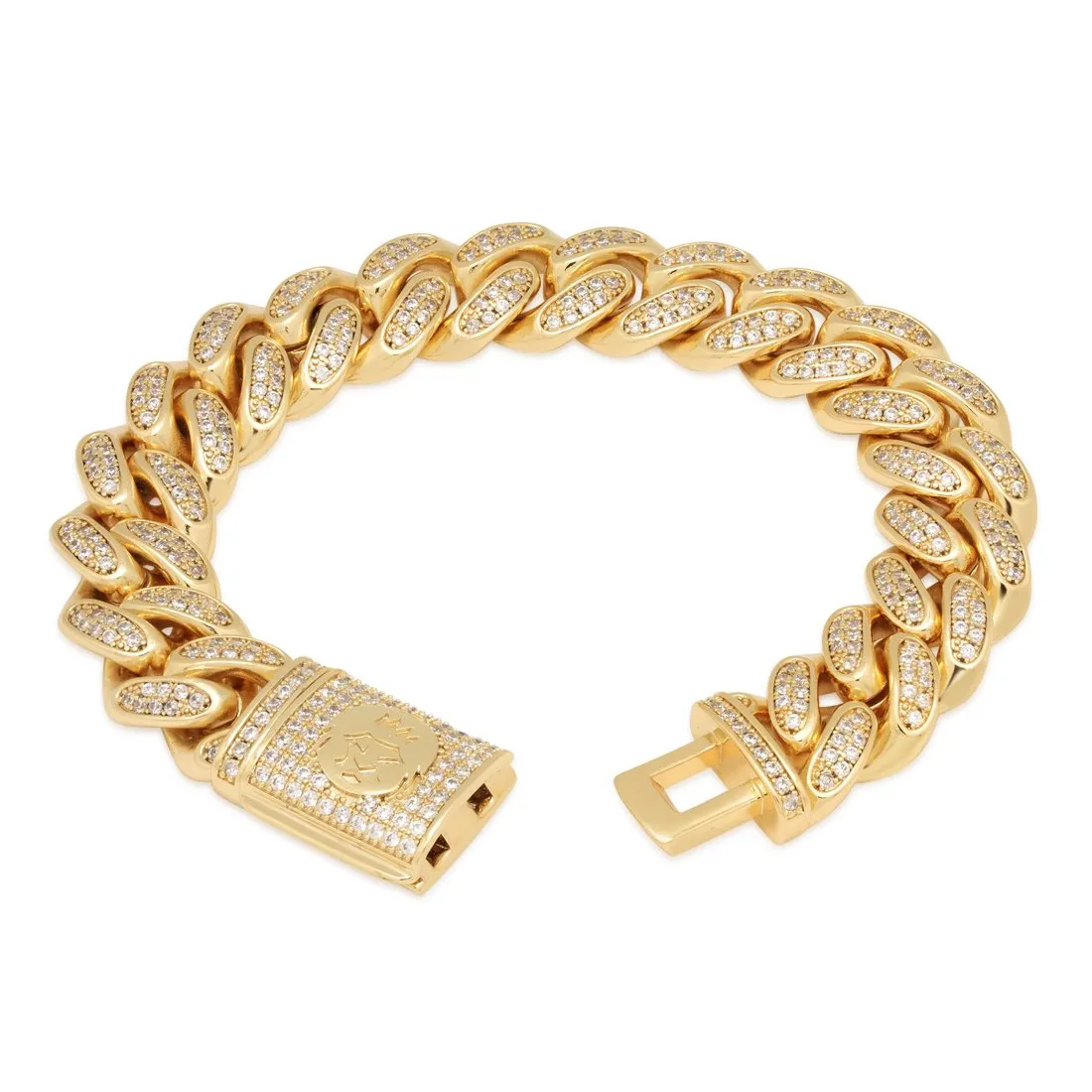15mm Iced Miami Cuban Link Bracelet sold by King Ice product image thumbnail 2