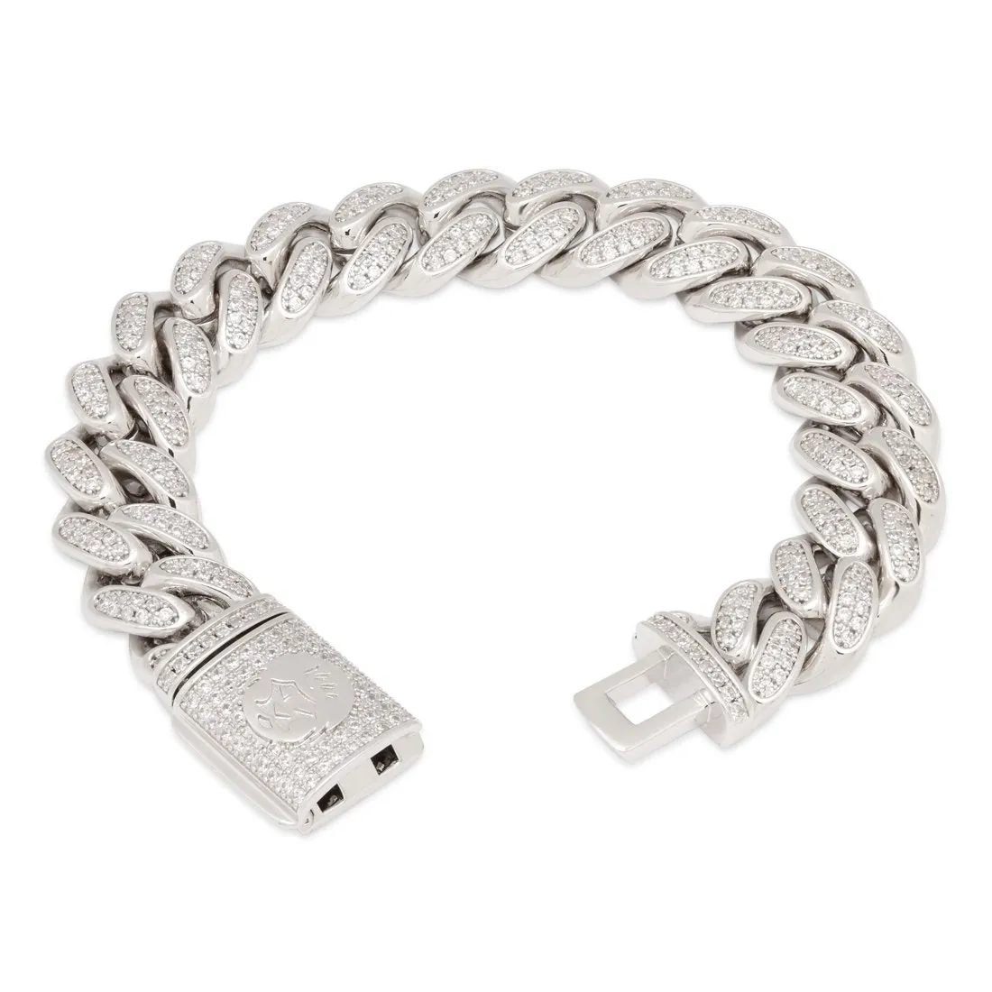 15mm Iced Miami Cuban Link Bracelet sold by King Ice product image thumbnail 5