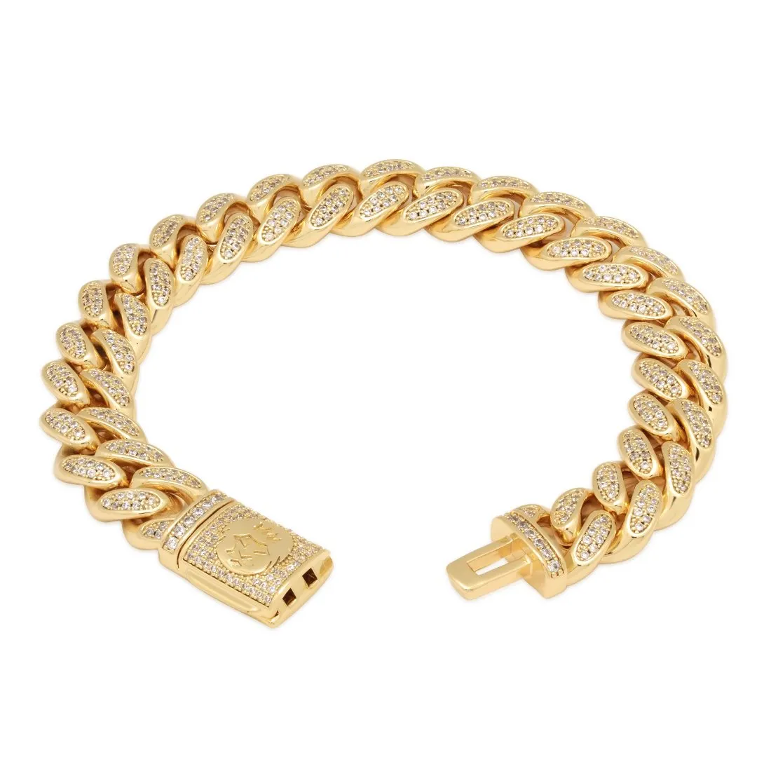 12mm Iced Miami Cuban Link Bracelet sold by King Ice product image thumbnail 2