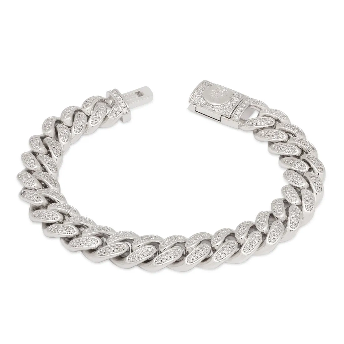 12mm Iced Miami Cuban Link Bracelet sold by King Ice product image thumbnail 4