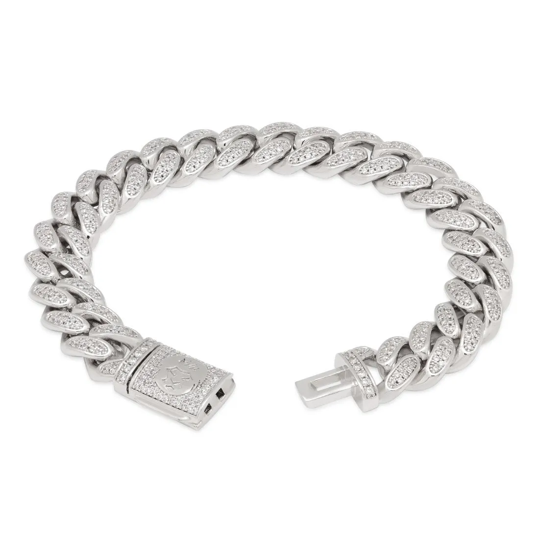 12mm Iced Miami Cuban Link Bracelet sold by King Ice product image thumbnail 5