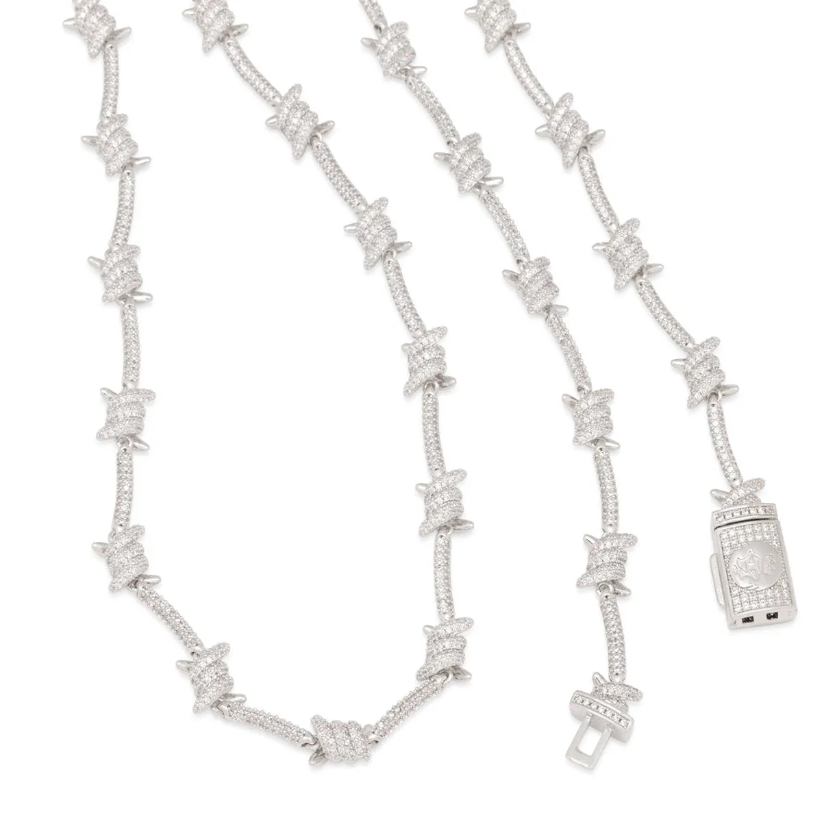 10mm Iced Barbed Wire Chain sold by King Ice product image thumbnail 5