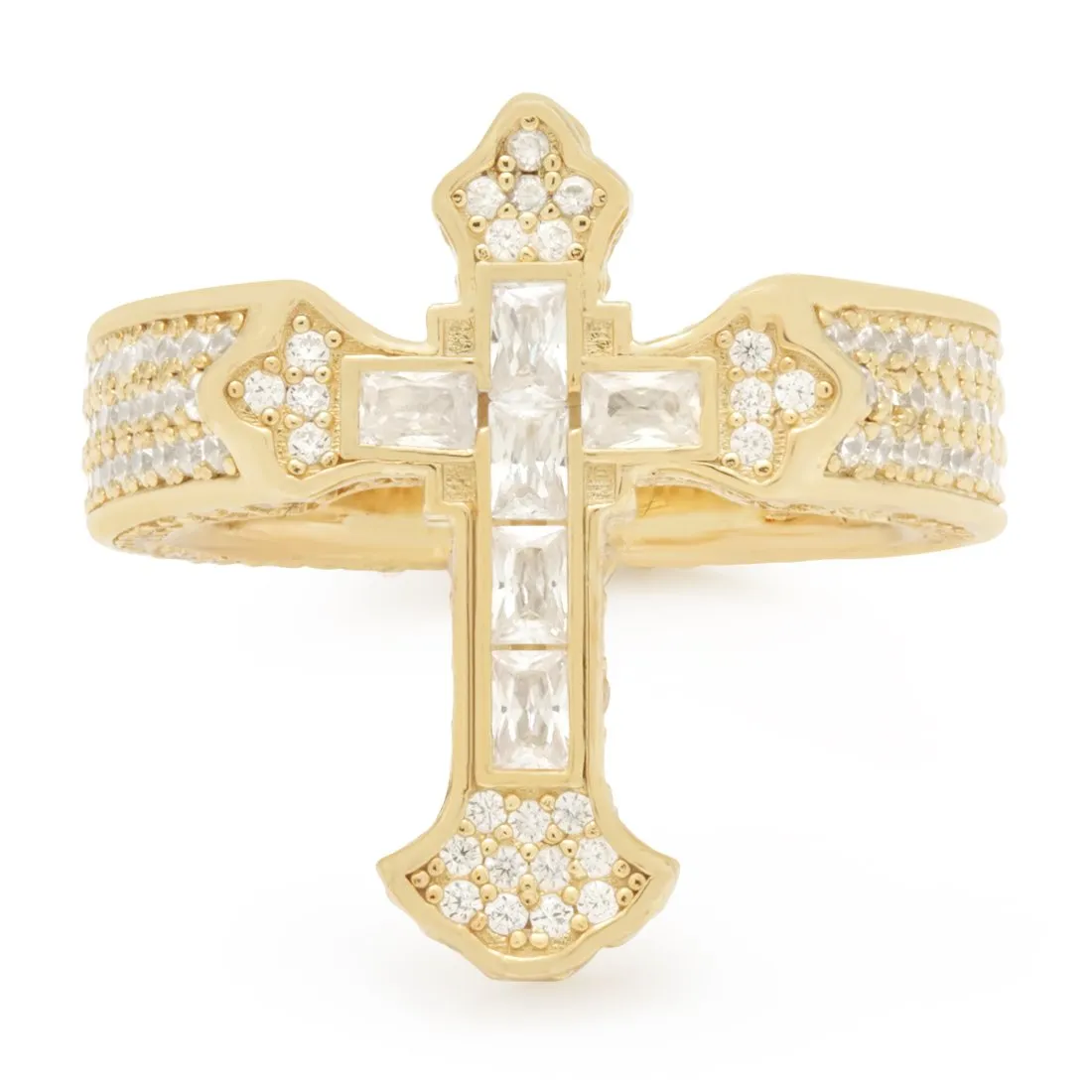 Fleur de Lis Cross Ring sold by King Ice product image thumbnail 2