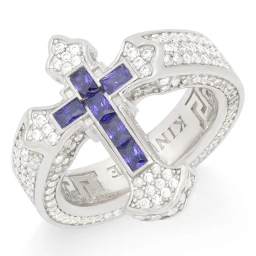 Fleur de Lis Cross Ring sold by King Ice product image thumbnail 5