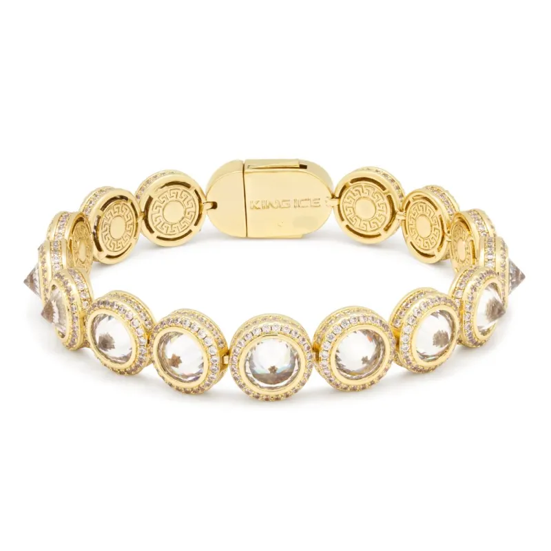 12mm Spike Studded Tennis Bracelet sold by King Ice