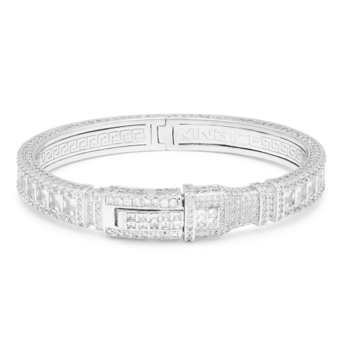 8mm Princess Cut Bangle Bracelet sold by King Ice product image thumbnail 4