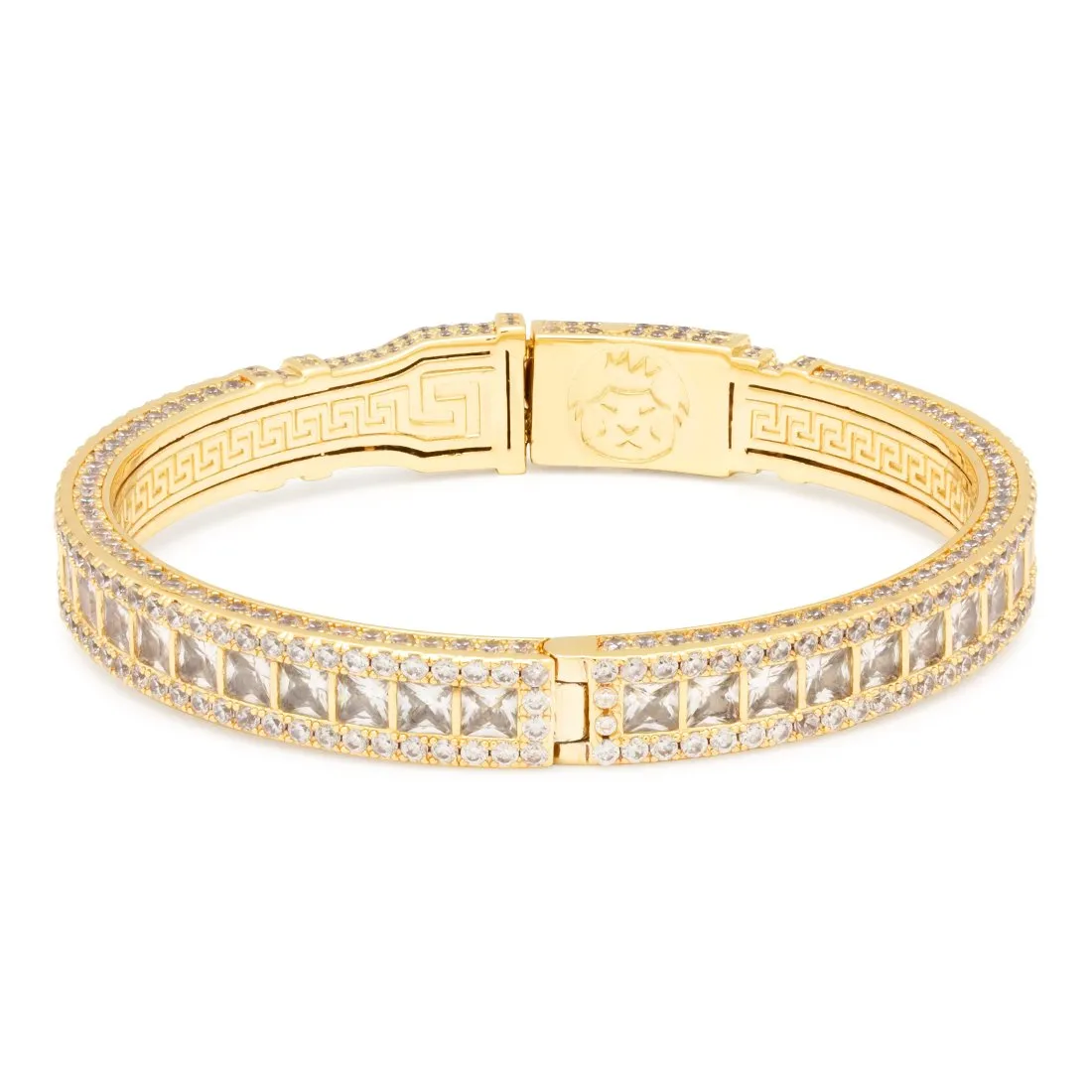 8mm Princess Cut Bangle Bracelet sold by King Ice