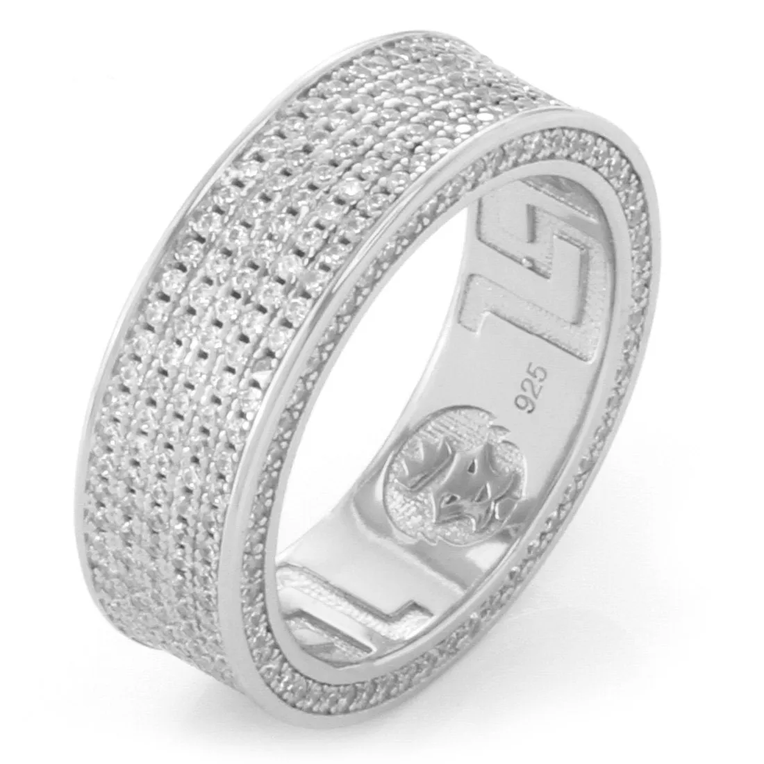 5-Row Iced Infinity Band Ring sold by King Ice product image thumbnail 2