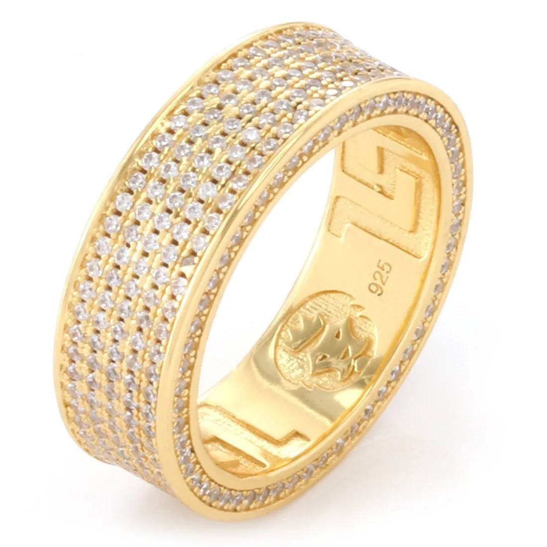 5-Row Iced Infinity Band Ring sold by King Ice