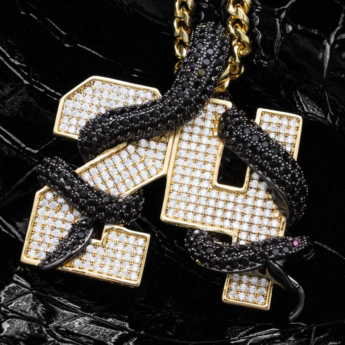 Black Mamba Number 24 Necklace sold by King Ice