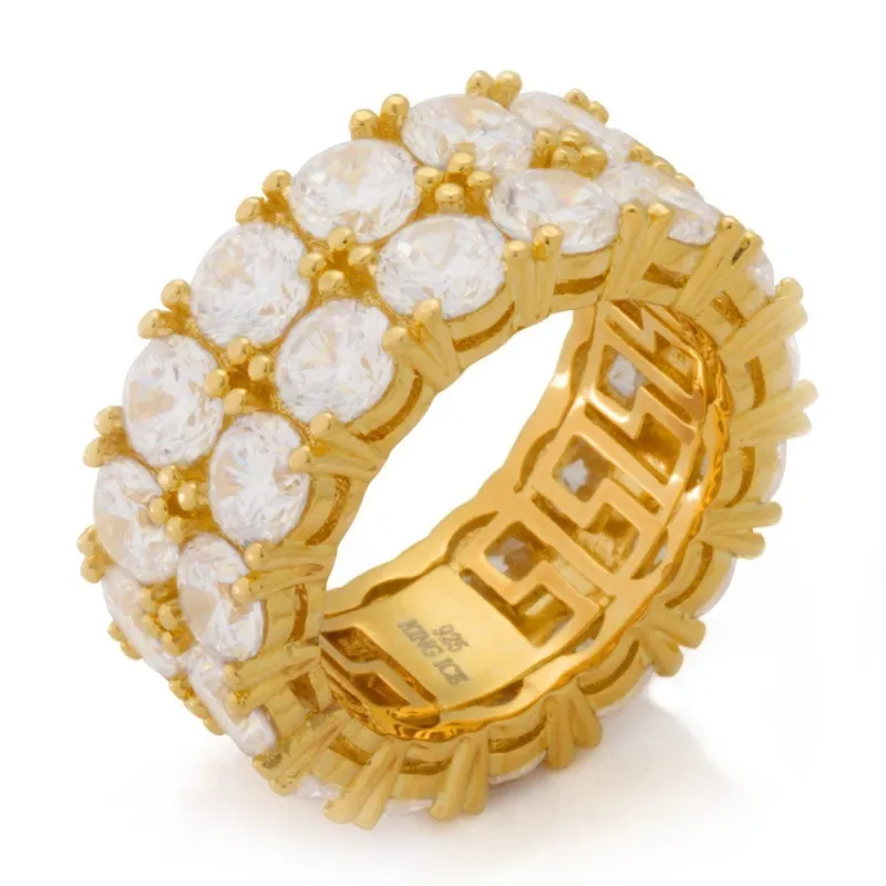 Double-Row Brilliant-Cut Ring sold by King Ice