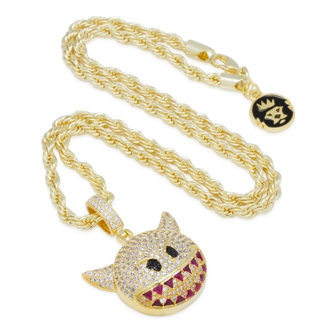 Devil Emoji Necklace sold by King Ice product image thumbnail 3