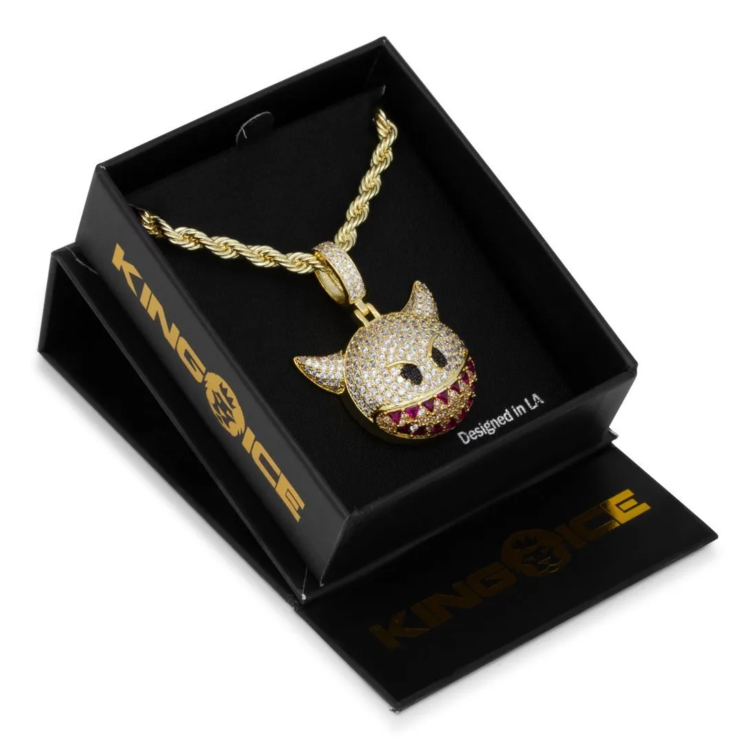 Devil Emoji Necklace sold by King Ice product image thumbnail 5