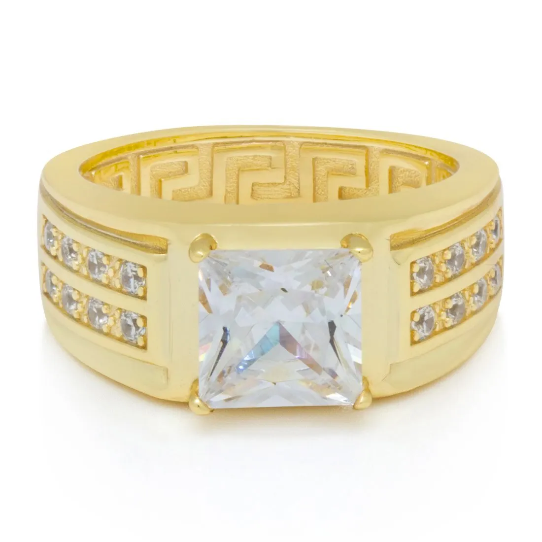 Princess-Cut Signet Ring sold by King Ice product image thumbnail 2