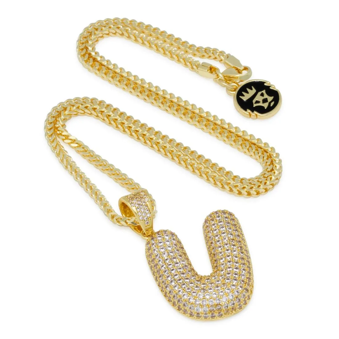 Bubble Letter U Necklace sold by King Ice product image thumbnail 3