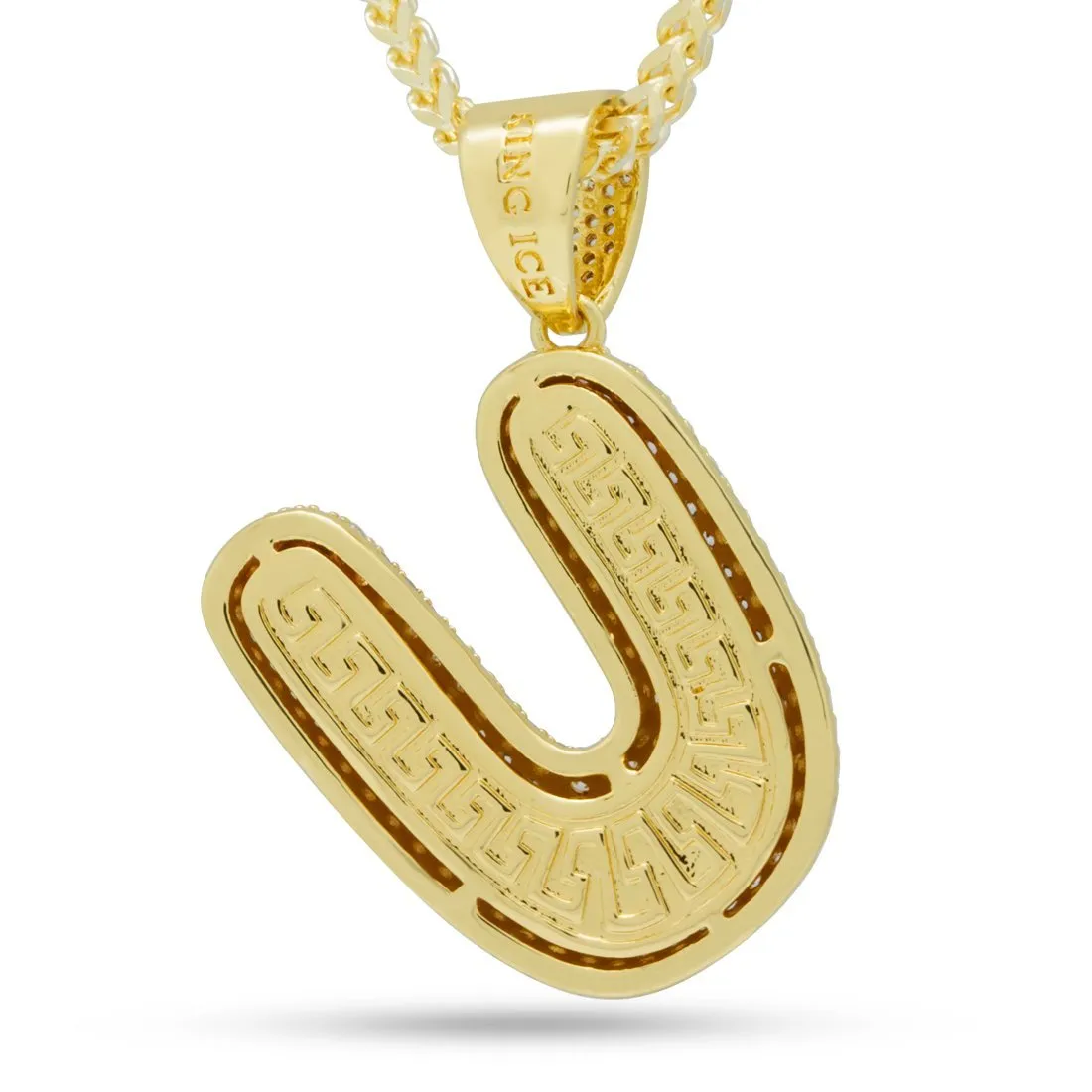Bubble Letter U Necklace sold by King Ice product image thumbnail 2