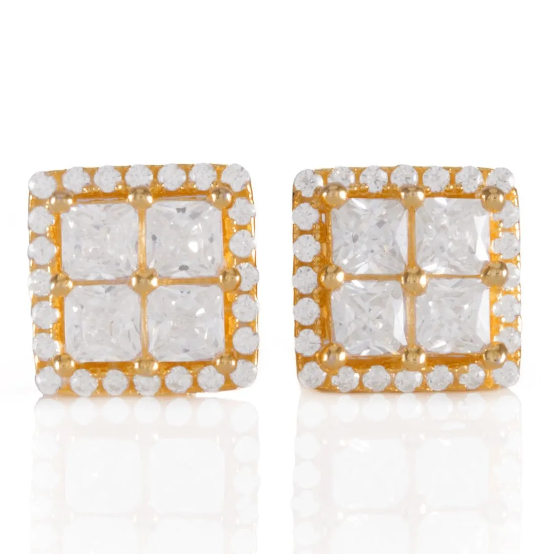 Layered Stud Earrings sold by King Ice product image thumbnail 2
