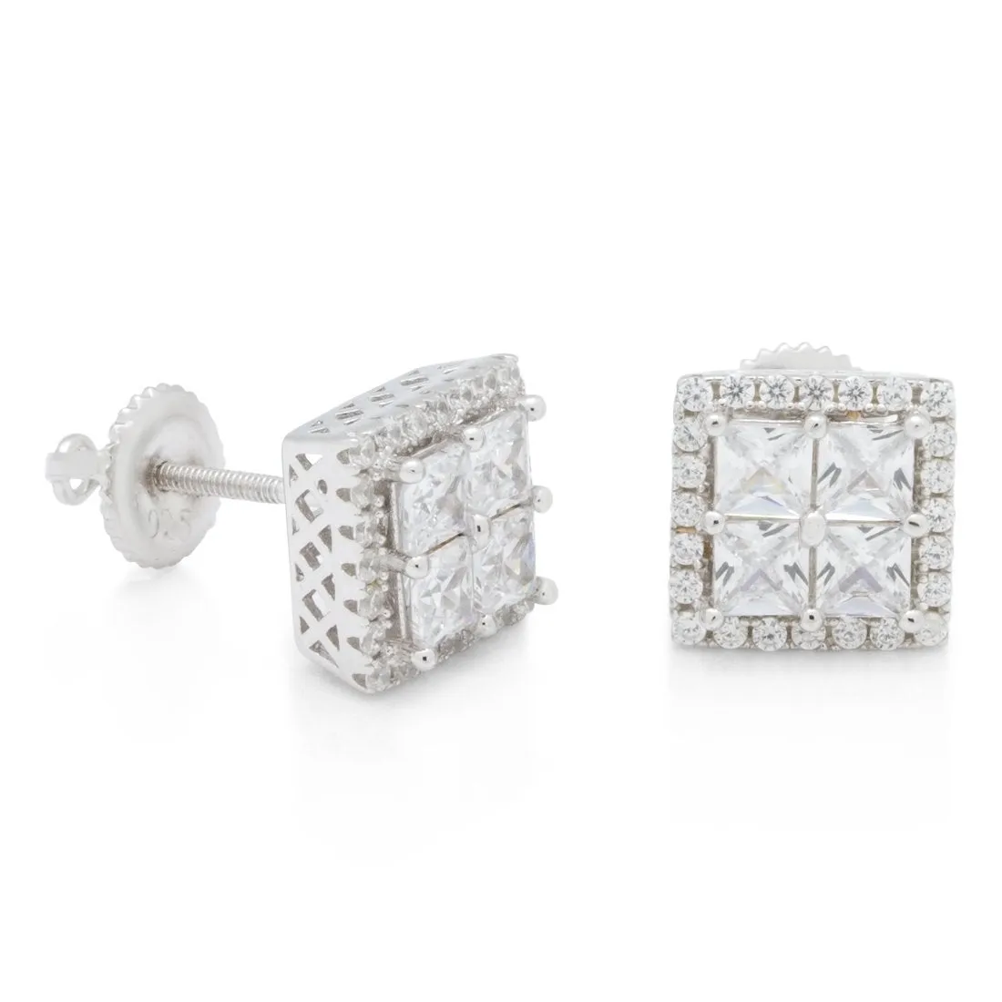 Layered Stud Earrings sold by King Ice product image thumbnail 3