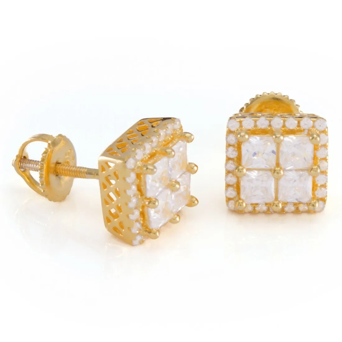 Layered Stud Earrings sold by King Ice