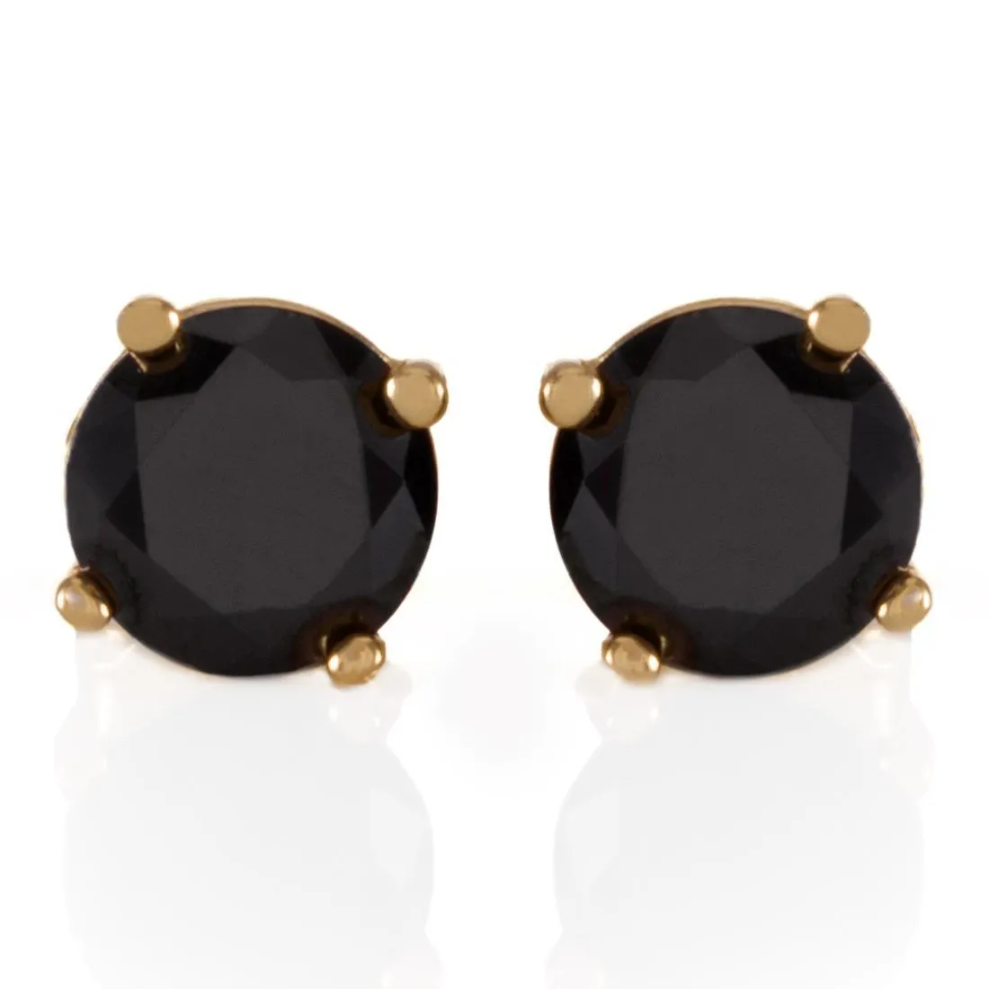 Onyx Brilliant-Cut Stud Earrings sold by King Ice product image thumbnail 2