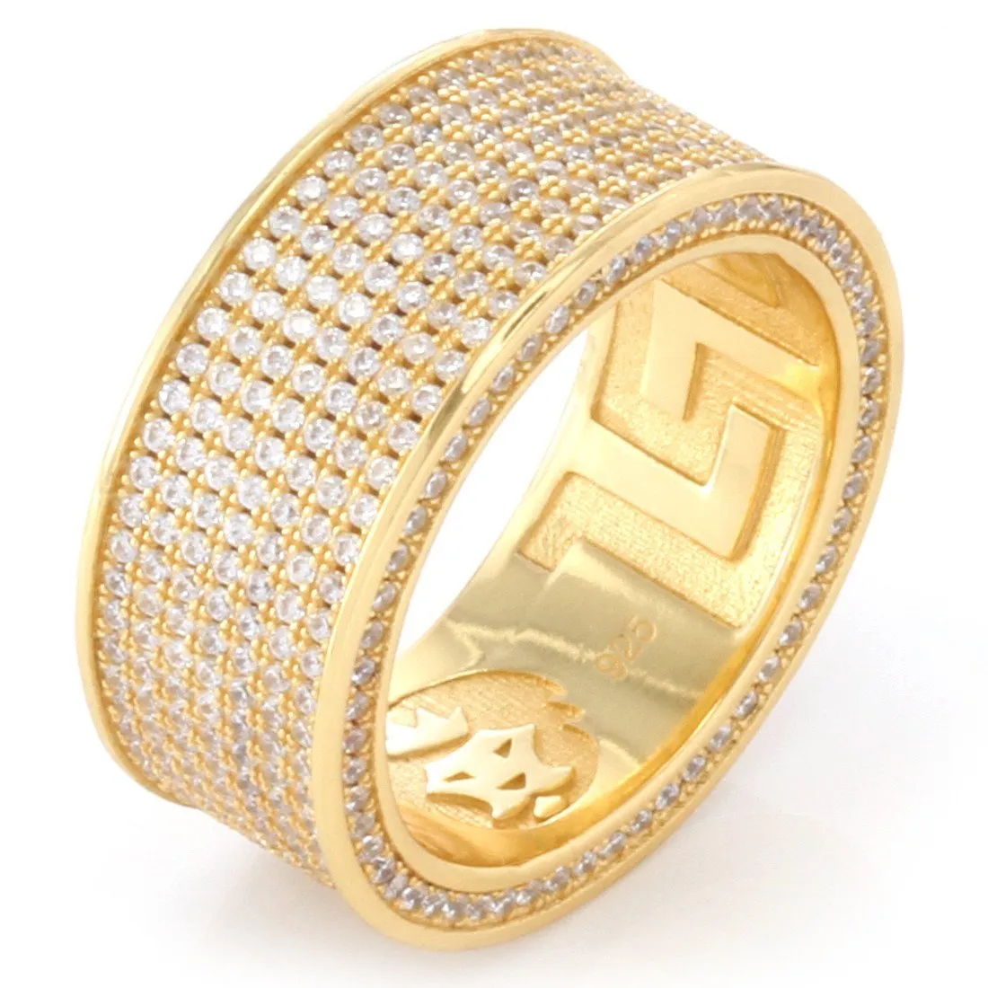 7-Row Iced Infinity Band Ring sold by King Ice