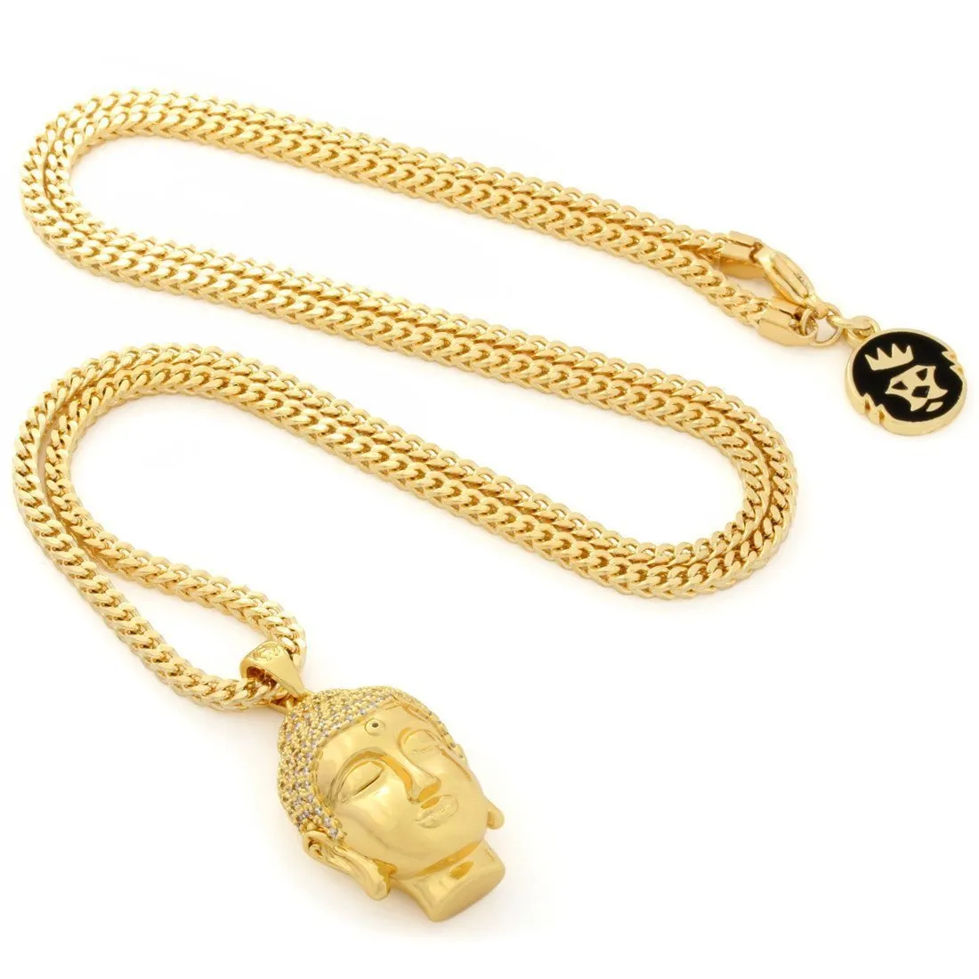 Mini Polished Buddha Necklace sold by King Ice product image thumbnail 3