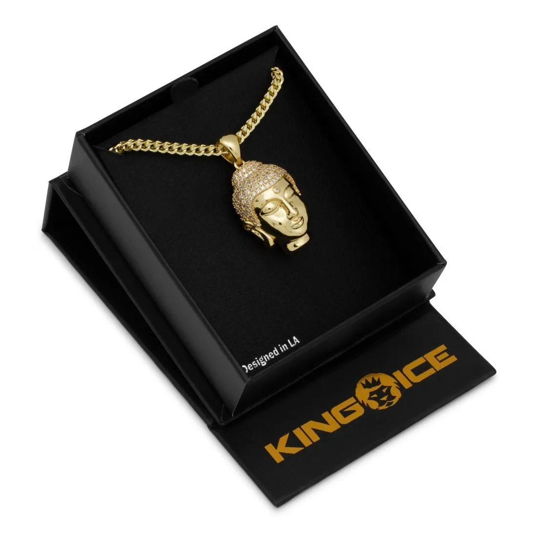 Mini Polished Buddha Necklace sold by King Ice product image thumbnail 5