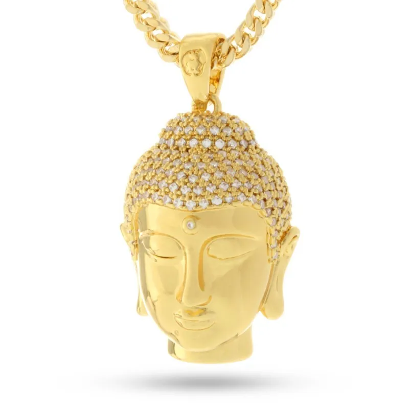 Mini Polished Buddha Necklace sold by King Ice
