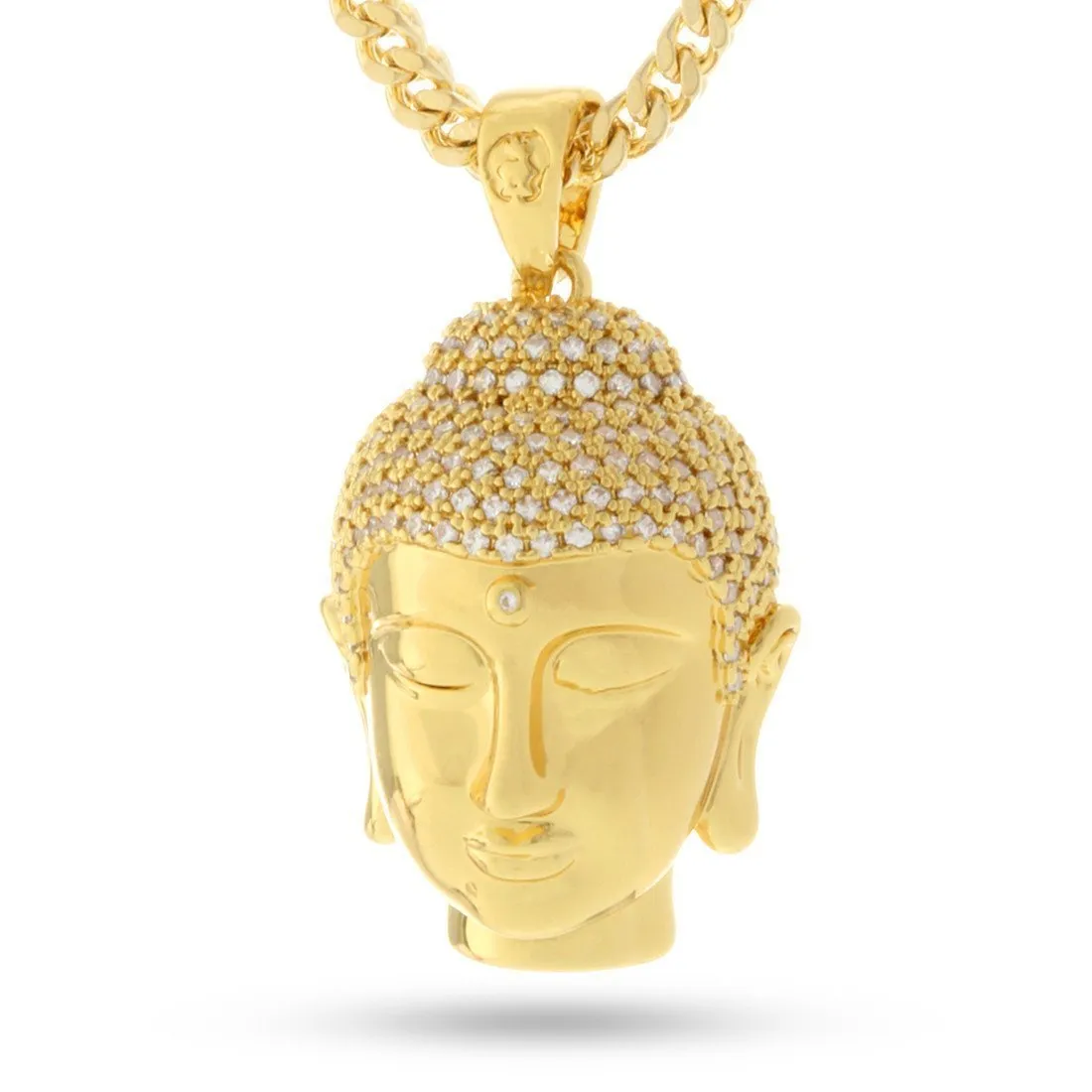 Mini Polished Buddha Necklace sold by King Ice