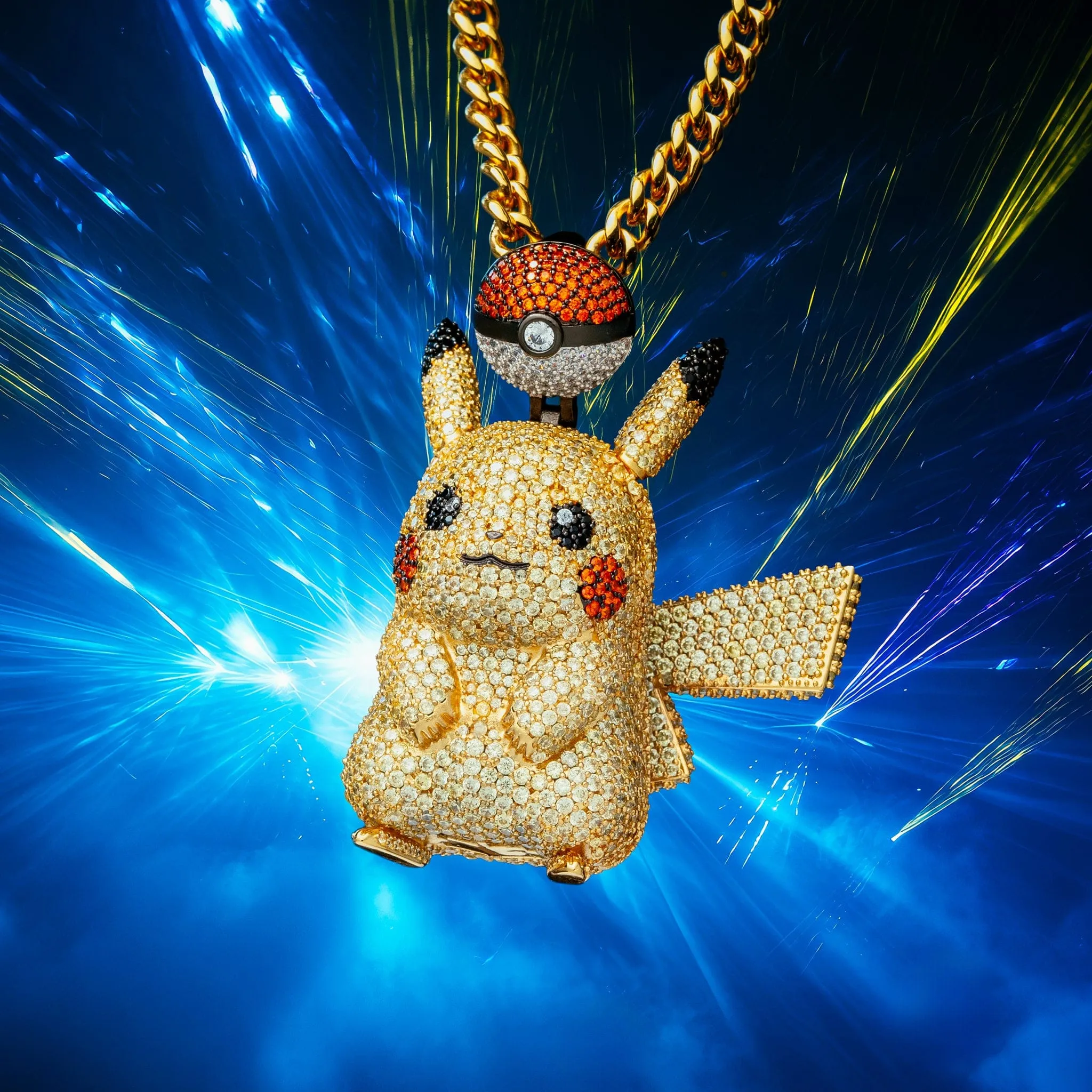 King Ice | Pokémon - Partner Pikachu Necklace sold by King Ice