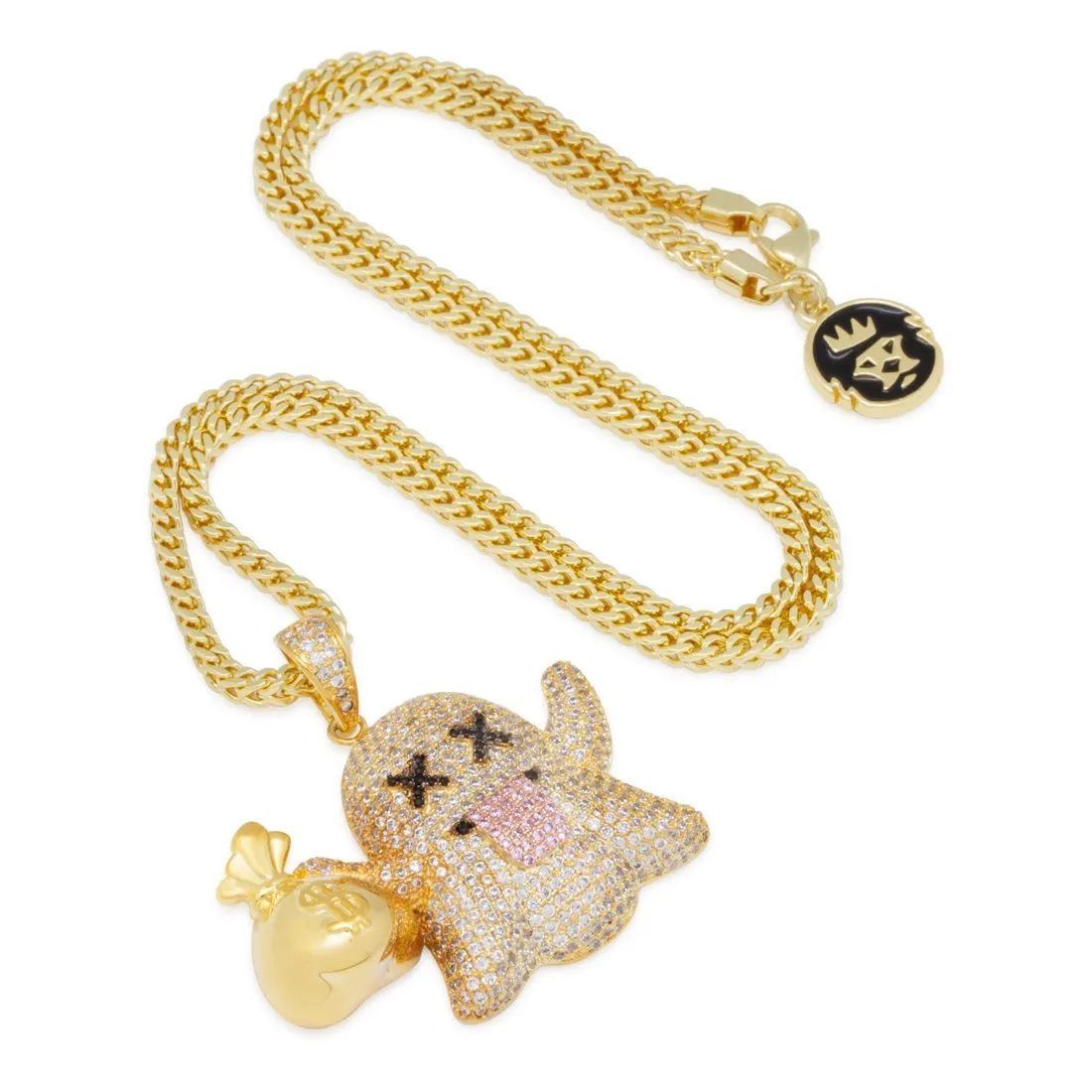 Money Ghost Emoji Necklace sold by King Ice product image thumbnail 3