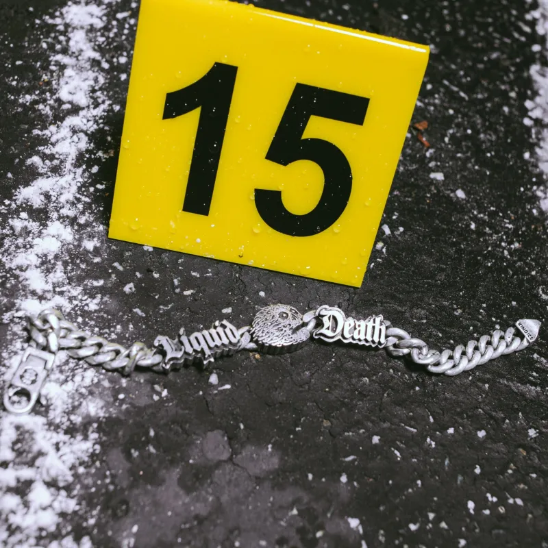 Liquid Death x King Ice - 8mm Skull Bracelet made by King Ice