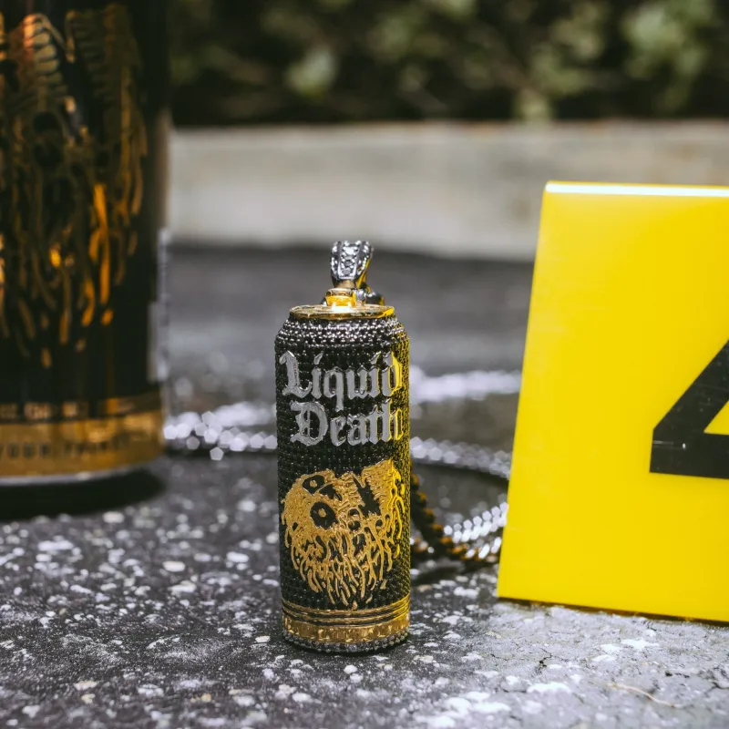 Liquid Death x King Ice - Iced Sparkling Water Can Necklace made by King Ice