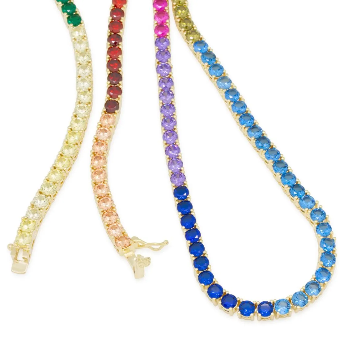 4mm Spectrum Tennis Chain sold by King Ice product image thumbnail 3