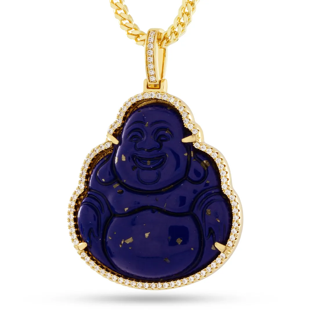 Blue Lapis Buddha Necklace sold by King Ice
